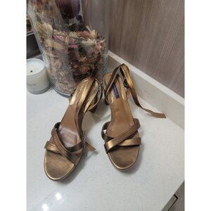 Margaux The Platform Sandal Heels Gold Women’s Size 41.5